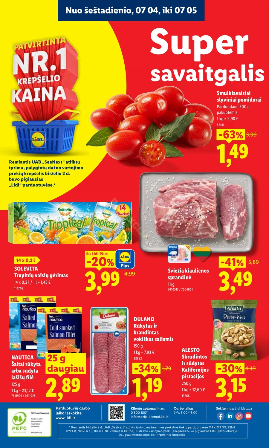 LIDL maisto prekių akcijų leidinys puslapis 44
