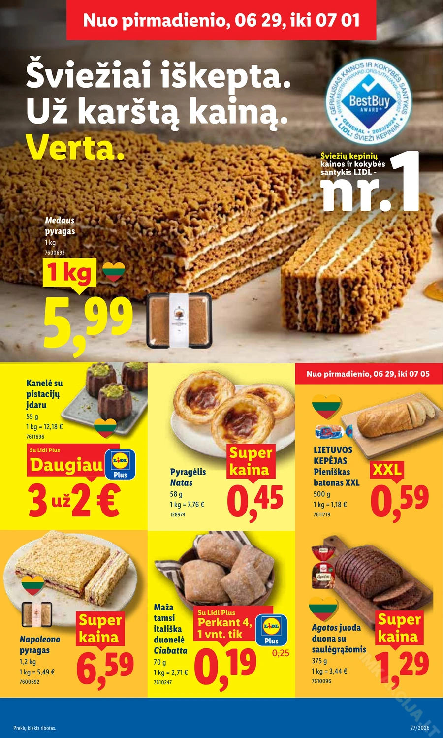 LIDL maisto prekių akcijų leidinys puslapis 7