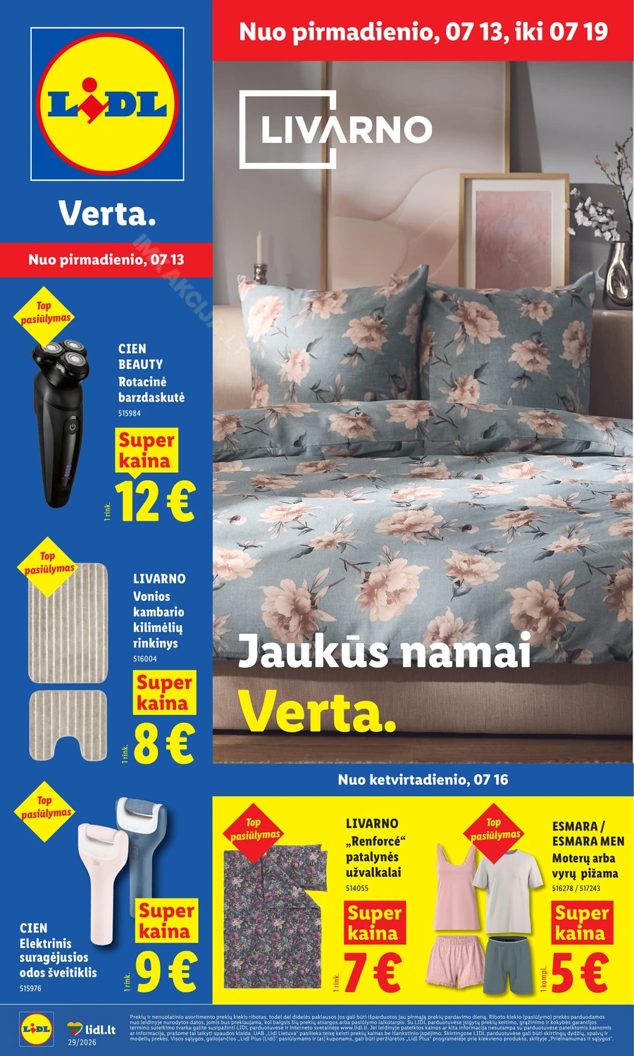 LIDL ne maisto prekių akcijų leidinys puslapis 1