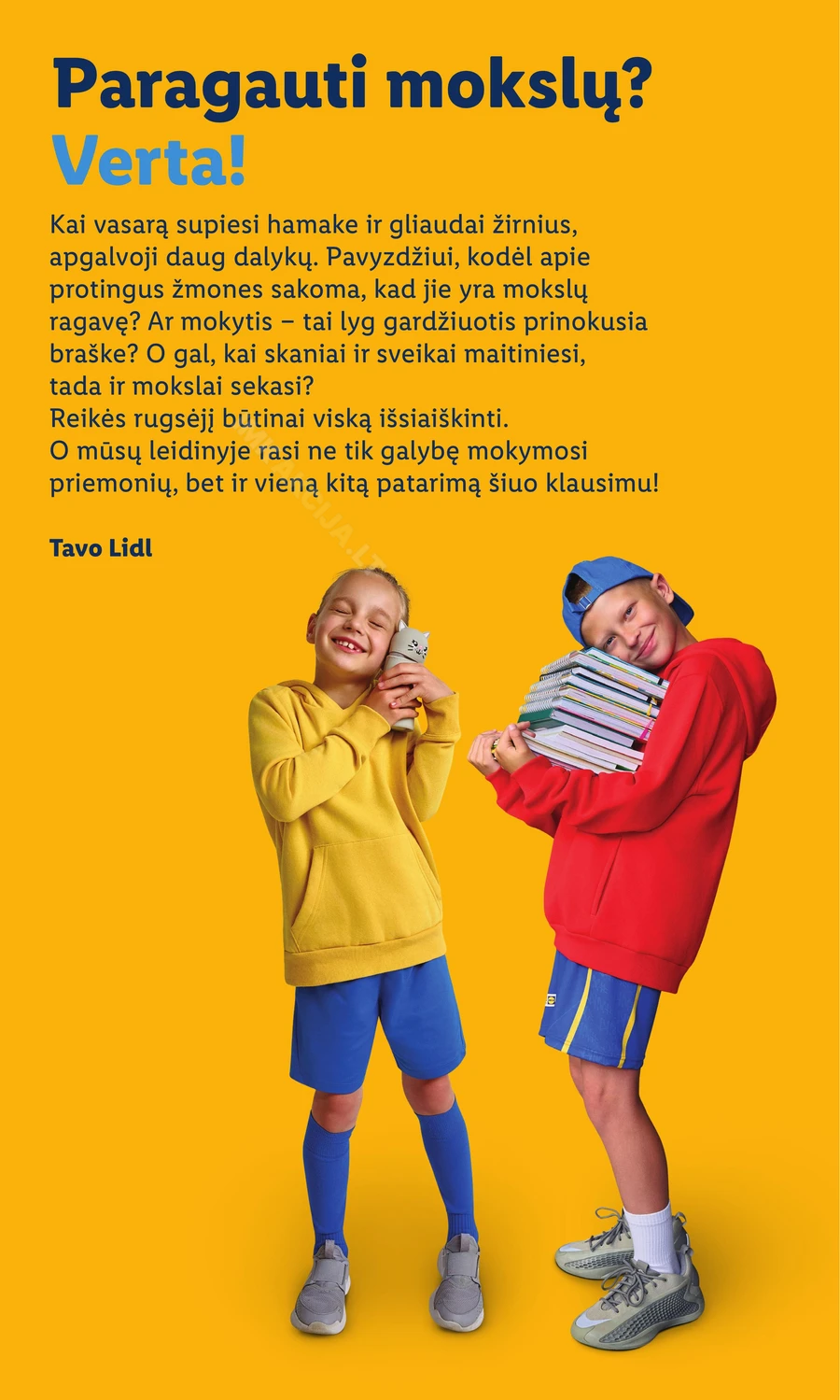 LIDL leidinys „Atgal į mokyklą” puslapis 2