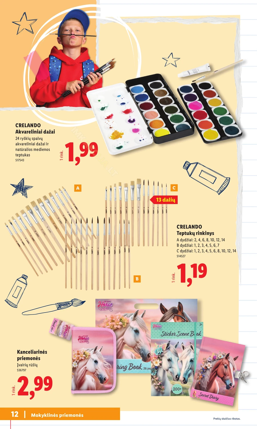 LIDL leidinys „Atgal į mokyklą” puslapis 12