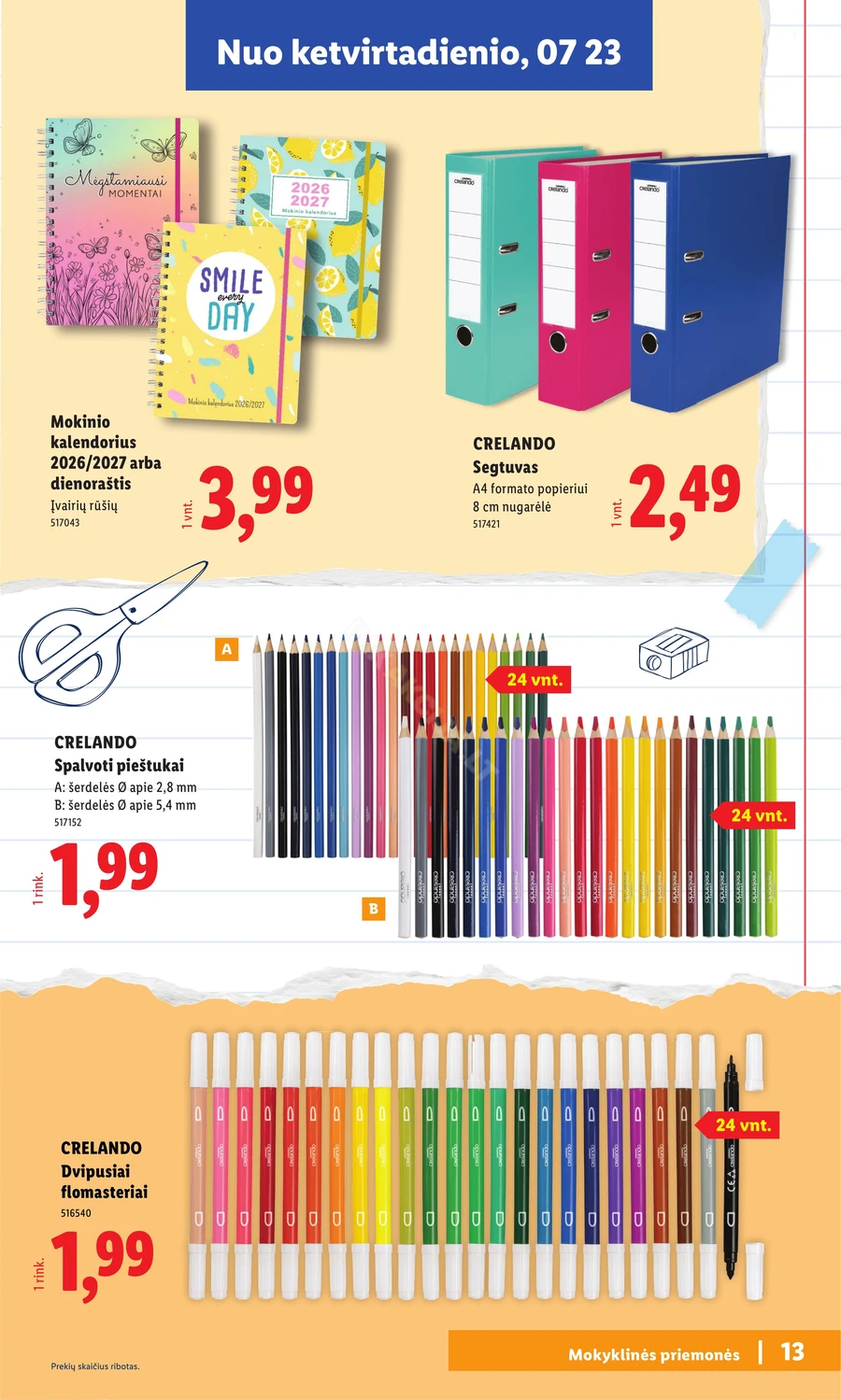 LIDL leidinys „Atgal į mokyklą” puslapis 13