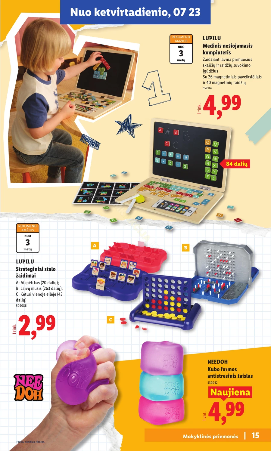 LIDL leidinys „Atgal į mokyklą” puslapis 15