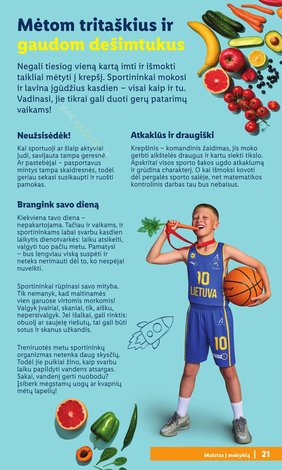 LIDL leidinys „Atgal į mokyklą” puslapis 21