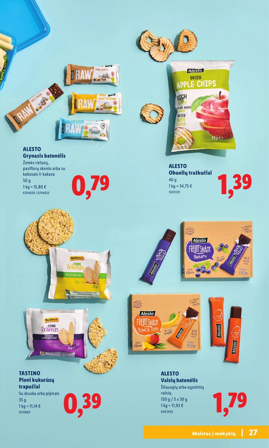 LIDL leidinys „Atgal į mokyklą” puslapis 27