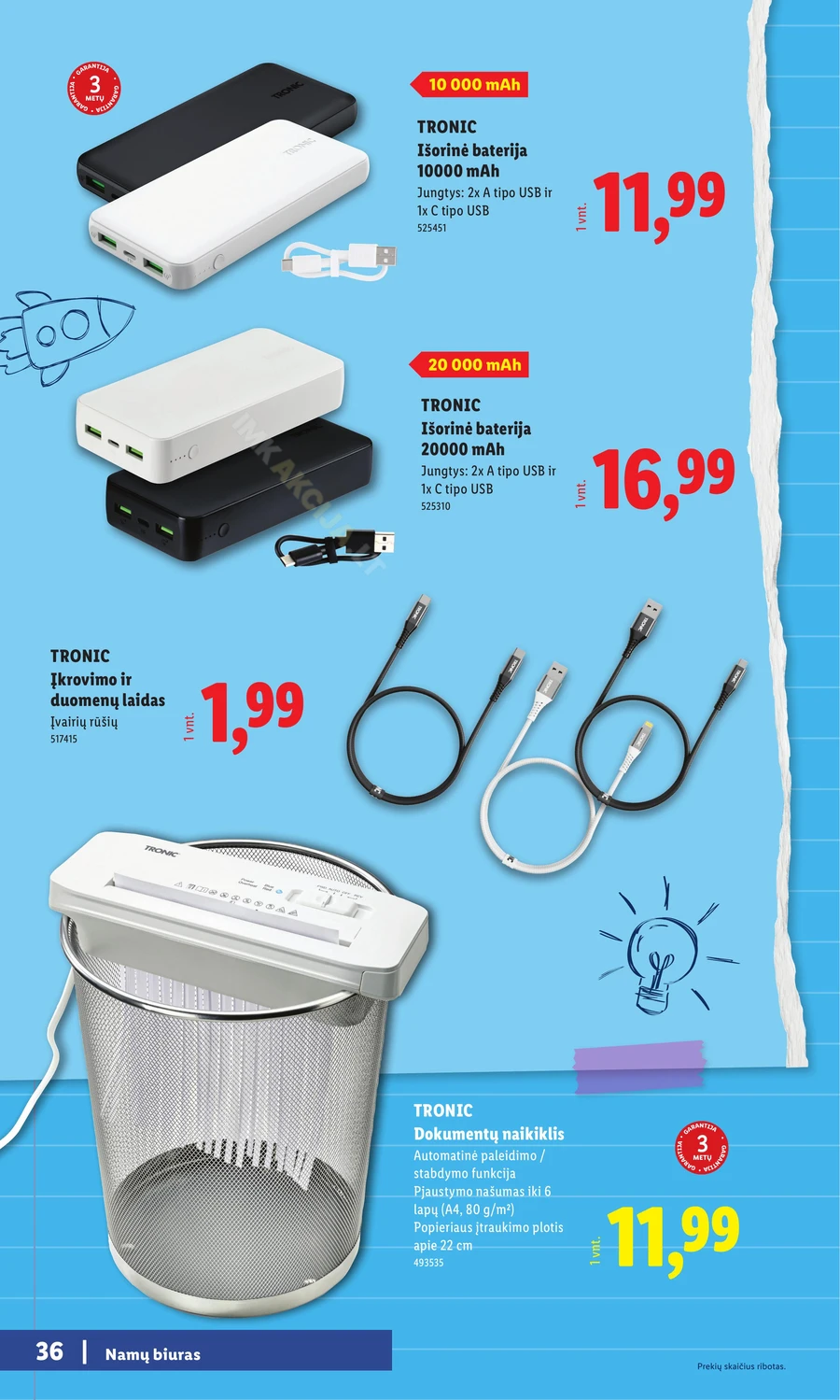 LIDL leidinys „Atgal į mokyklą” puslapis 36