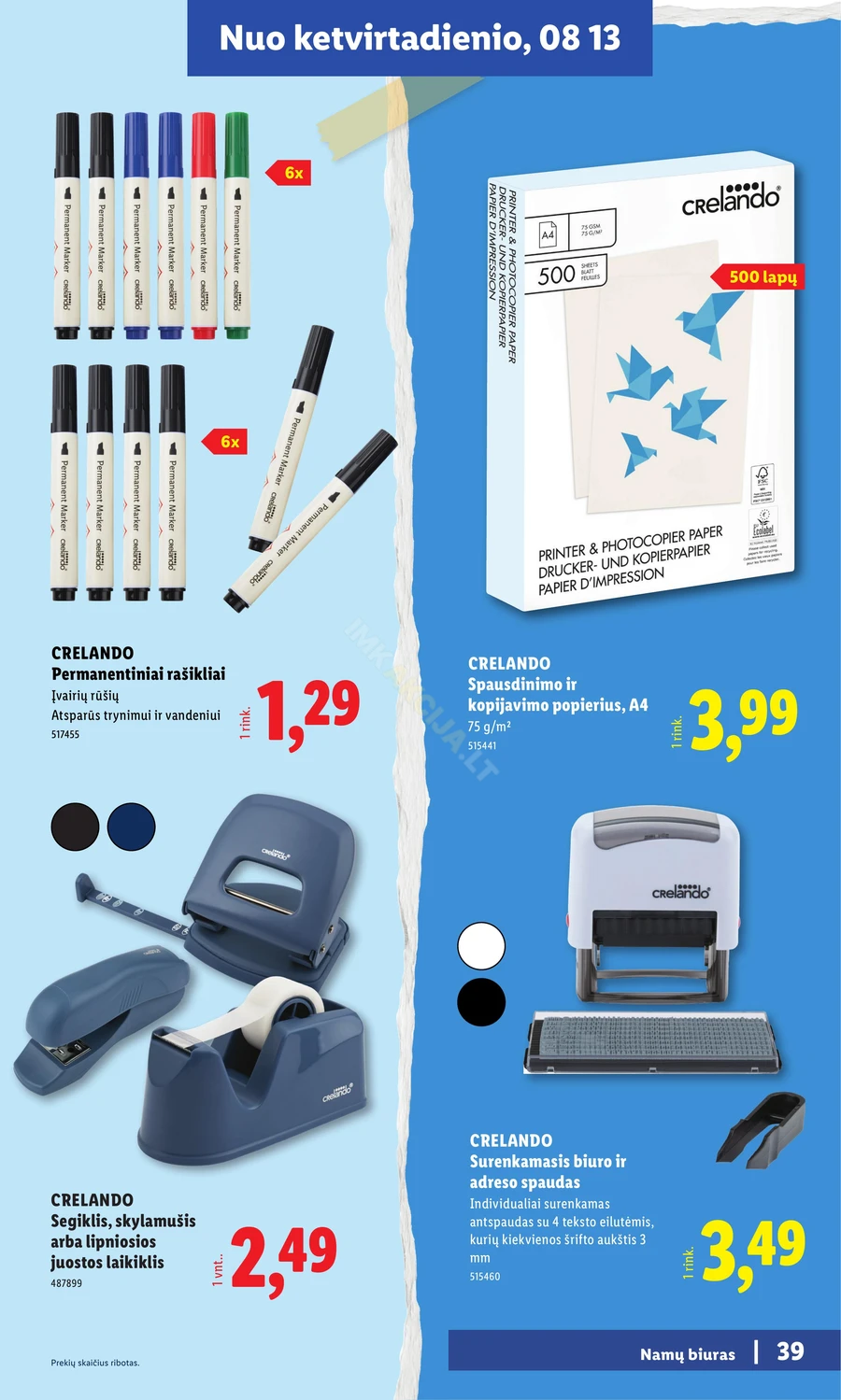 LIDL leidinys „Atgal į mokyklą” puslapis 39