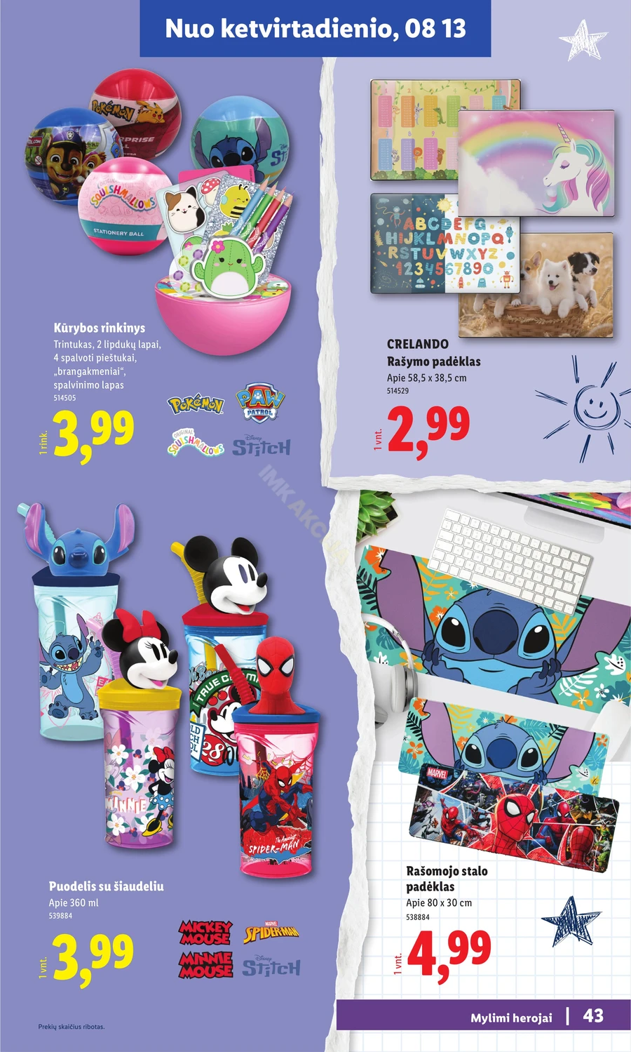 LIDL leidinys „Atgal į mokyklą” puslapis 43