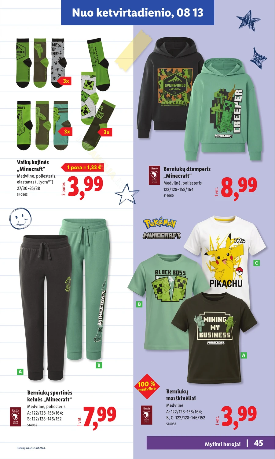 LIDL leidinys „Atgal į mokyklą” puslapis 45