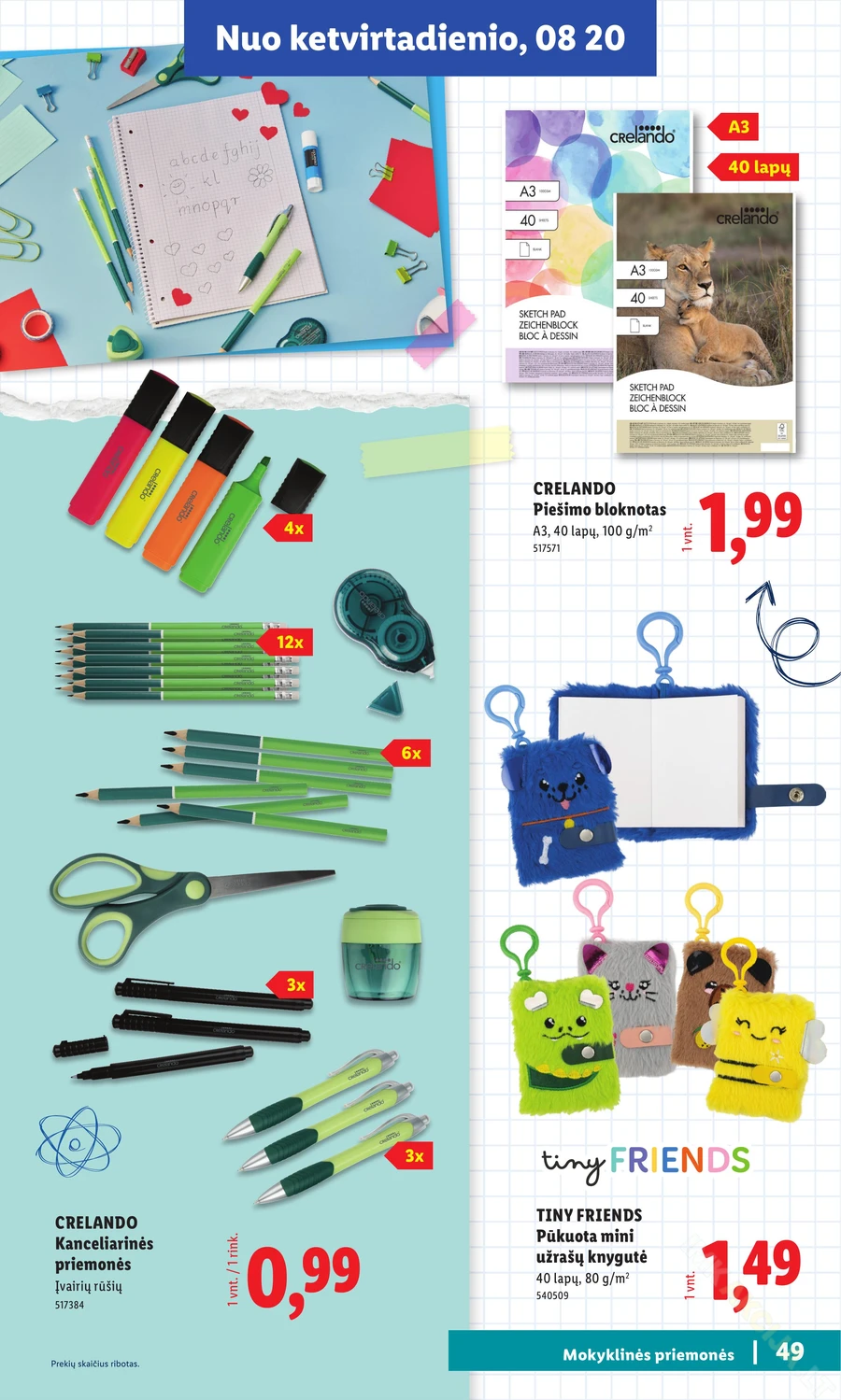 LIDL leidinys „Atgal į mokyklą” puslapis 49