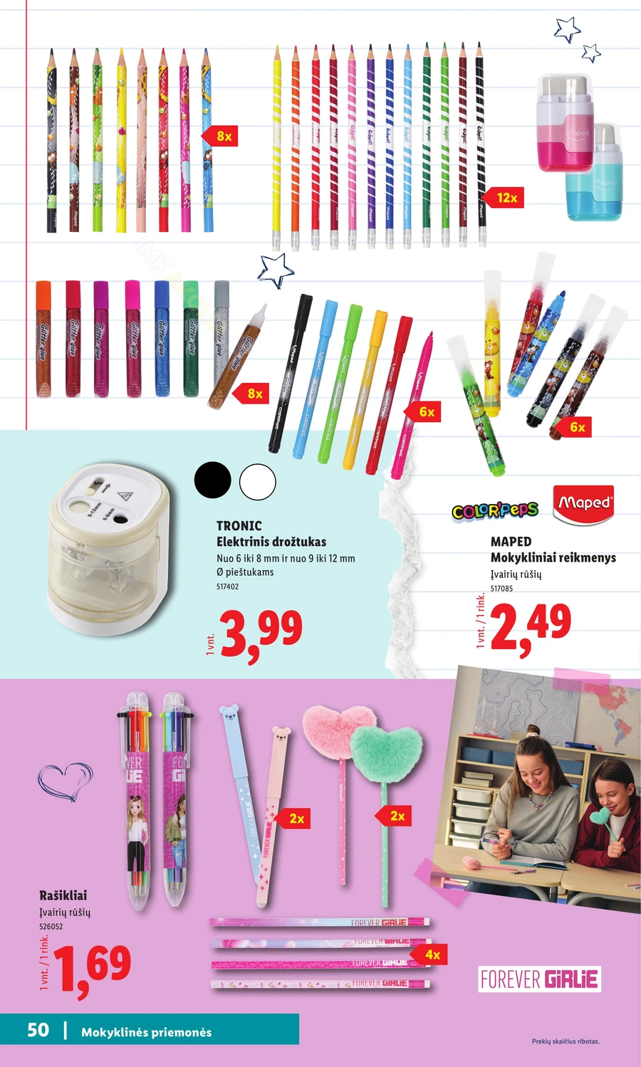 LIDL leidinys „Atgal į mokyklą” puslapis 50