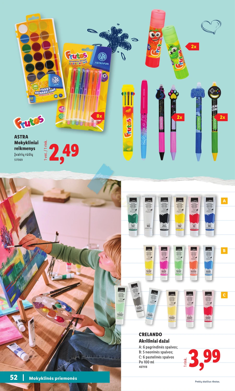 LIDL leidinys „Atgal į mokyklą” puslapis 52