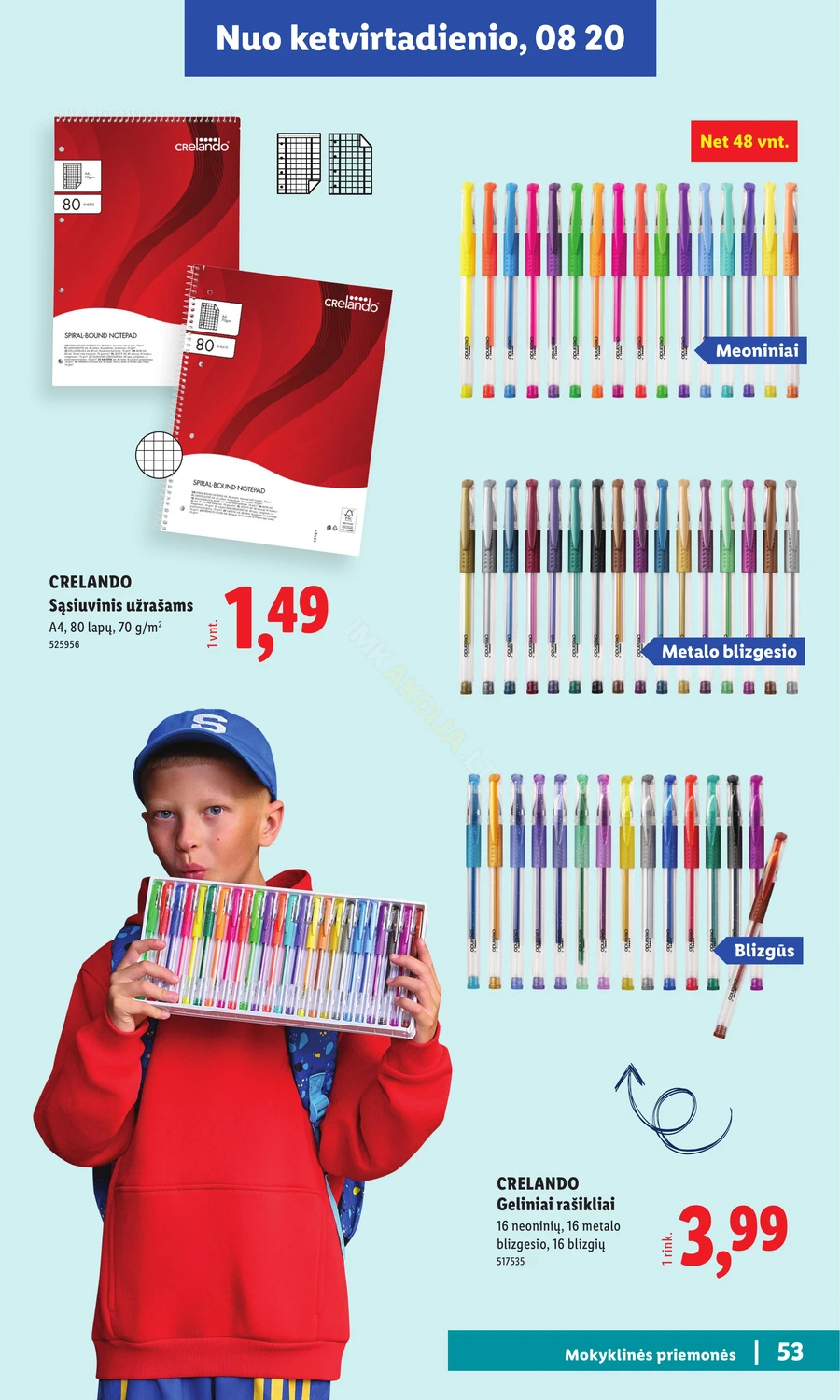 LIDL leidinys „Atgal į mokyklą” puslapis 53