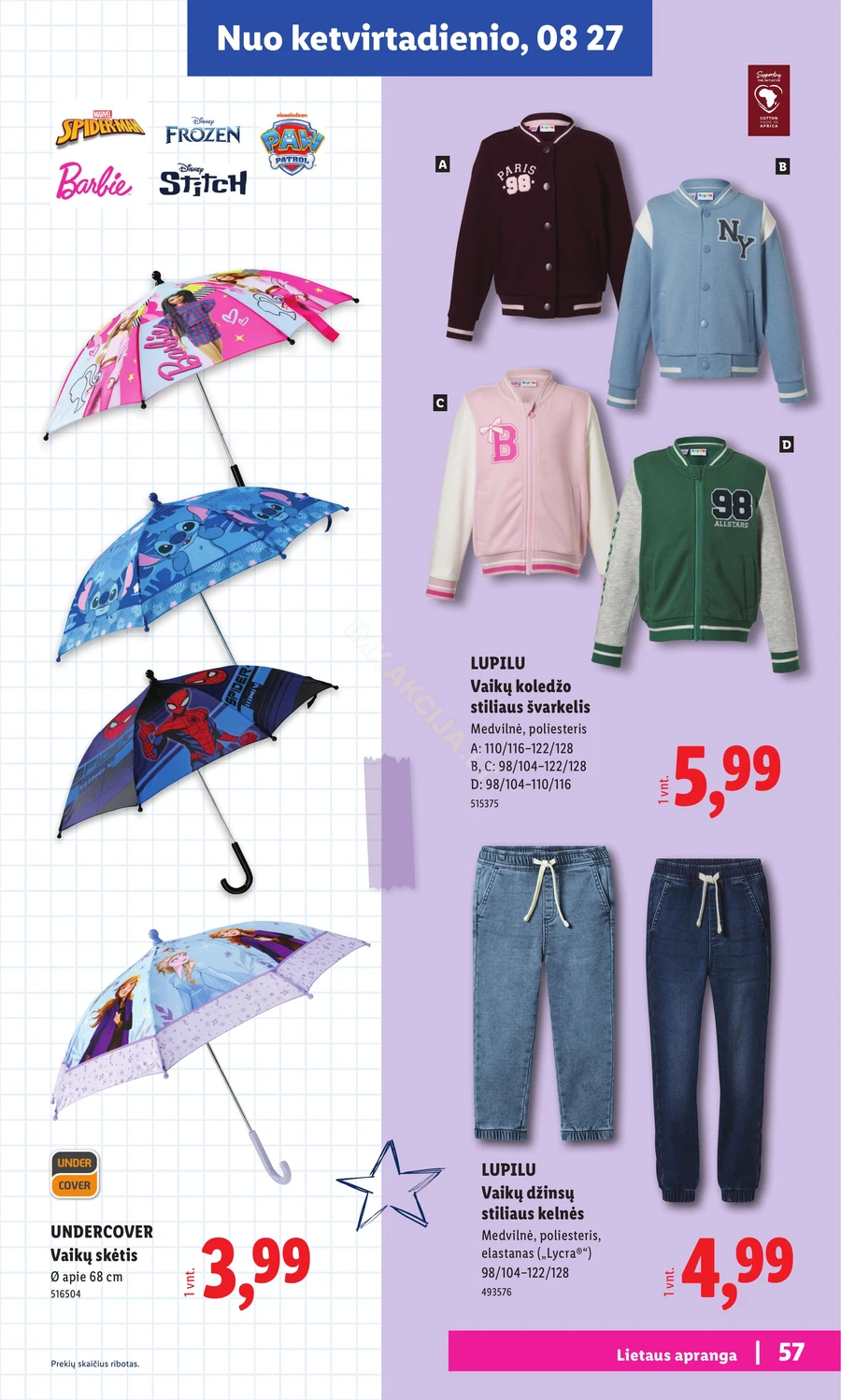 LIDL leidinys „Atgal į mokyklą” puslapis 57