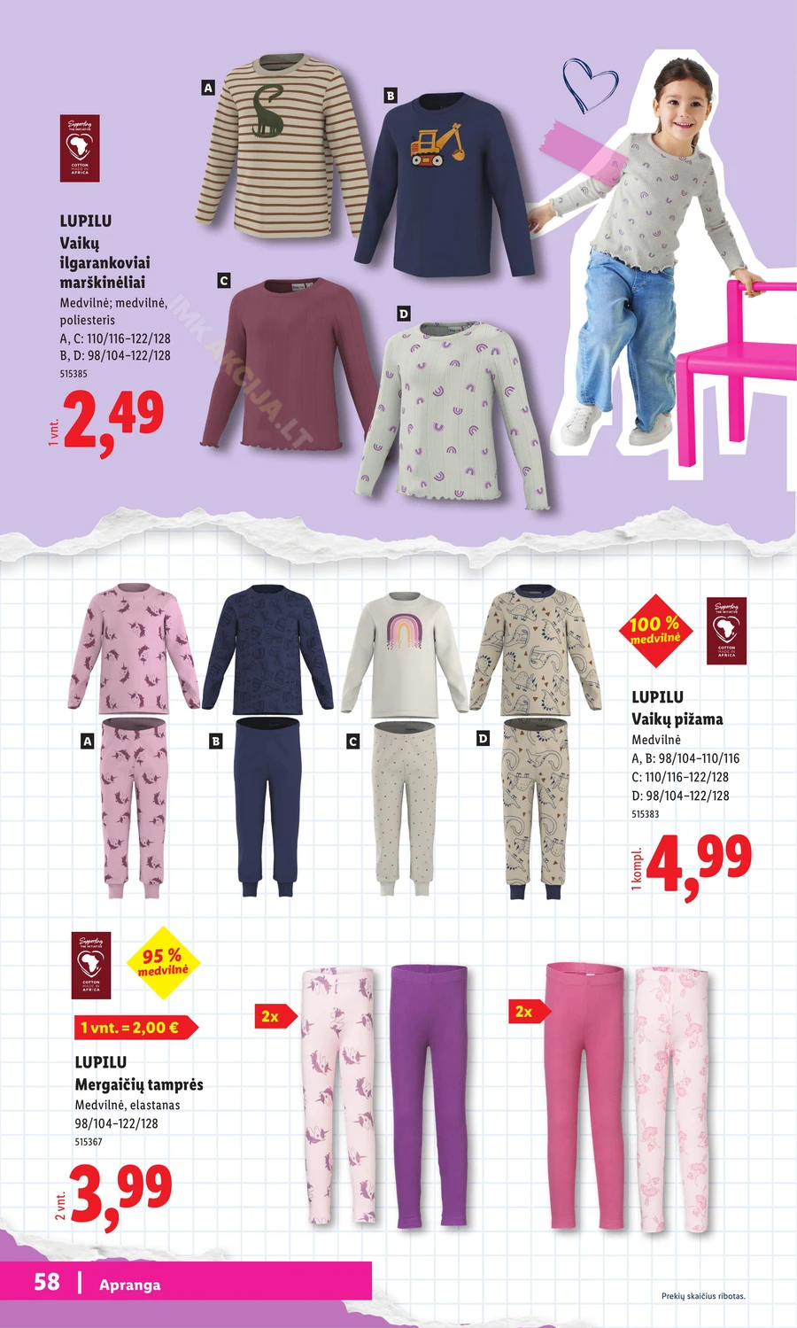 LIDL leidinys „Atgal į mokyklą” puslapis 58