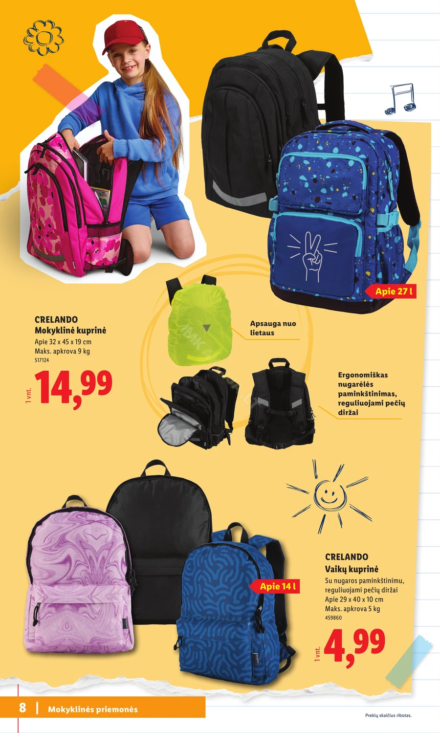 LIDL leidinys „Atgal į mokyklą” puslapis 8