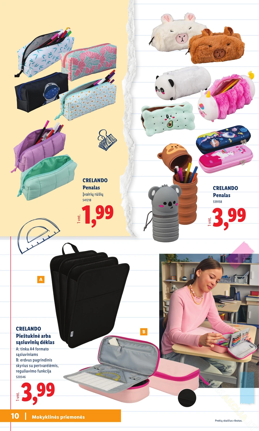 LIDL leidinys „Atgal į mokyklą” puslapis 10