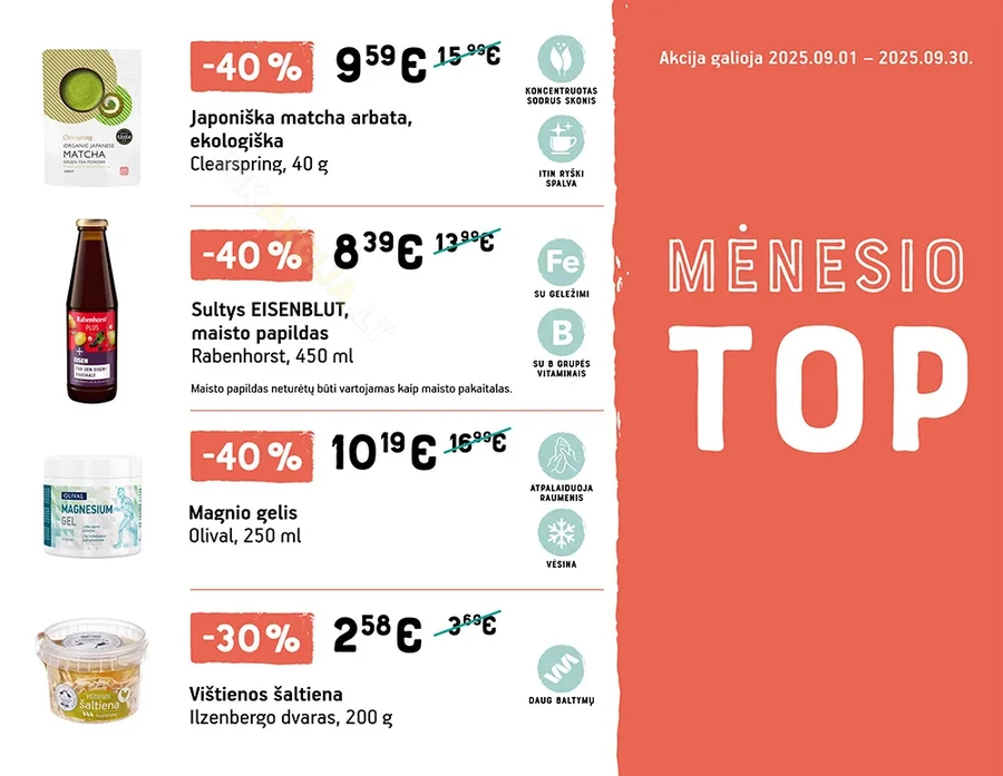 LIVIN rugsėjo mėn. TOP pasiūlymai puslapis 1