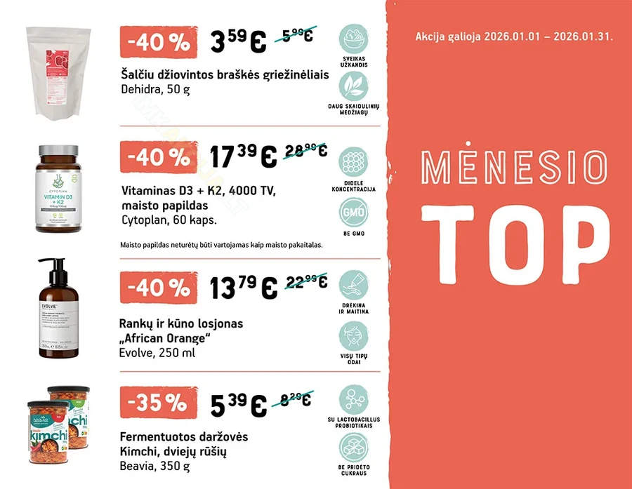 LIVIN sausio mėn. TOP pasiūlymai puslapis 1