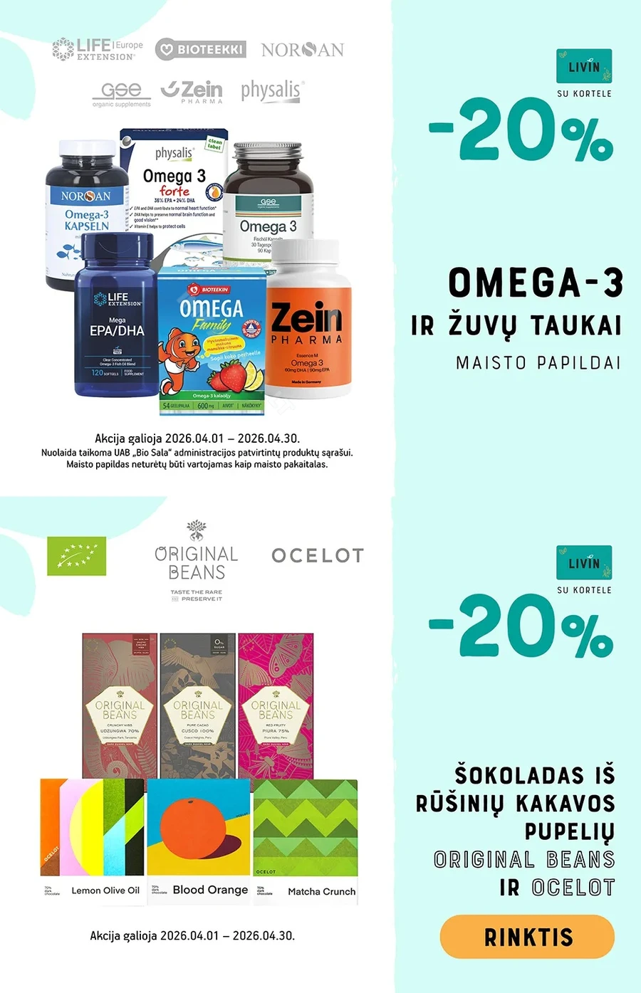 LIVIN balandžio mėn. TOP pasiūlymai puslapis 2