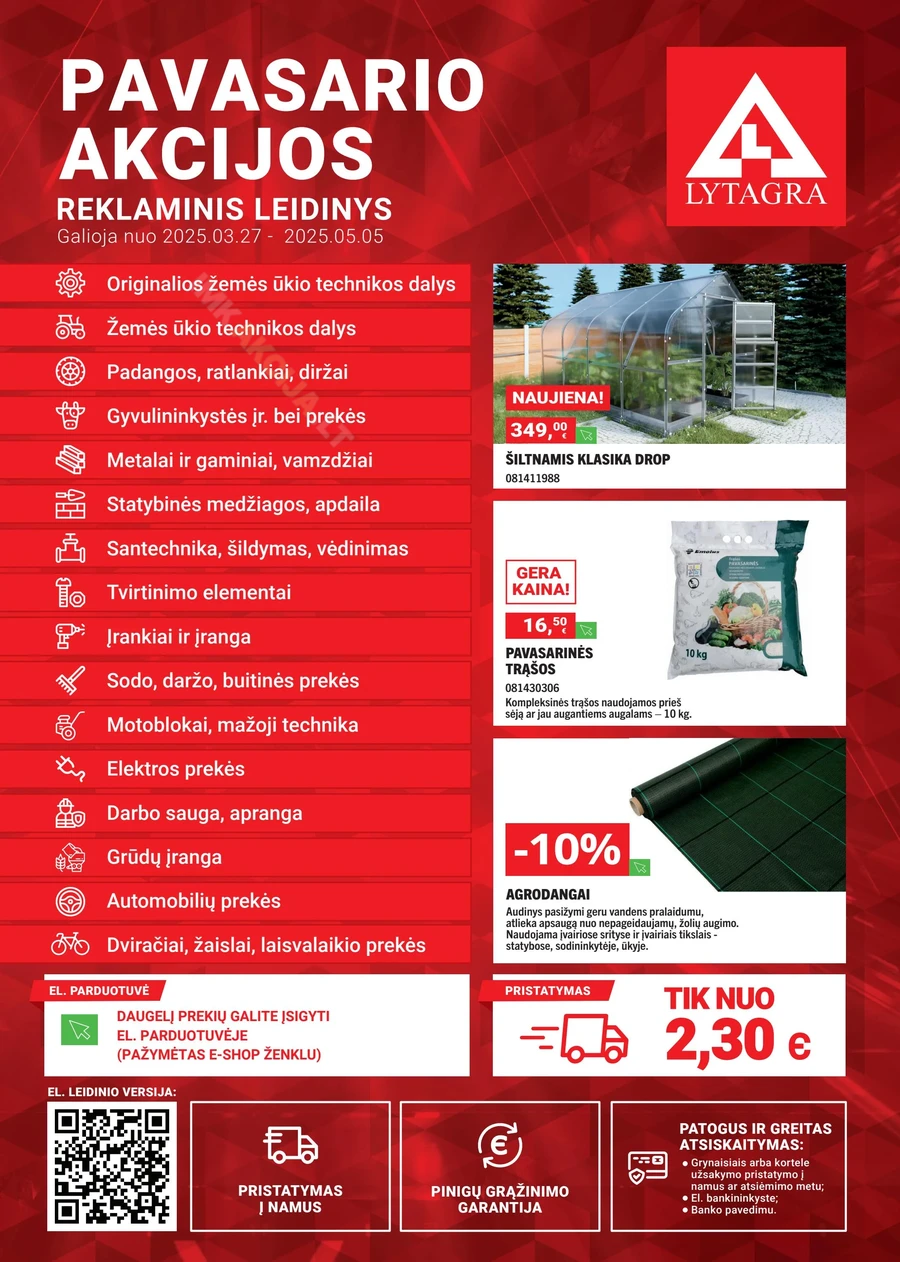 LYTAGRA akcijų leidinys puslapis 1
