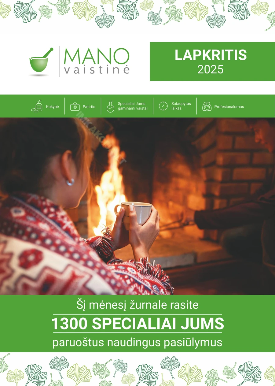 MANO VAISTINĖ akcijų leidinys puslapis 1