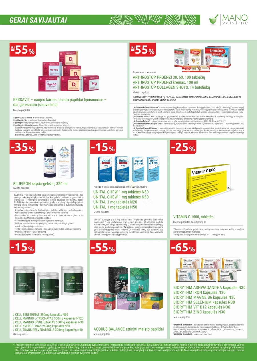 MANO VAISTINĖ akcijų leidinys puslapis 11