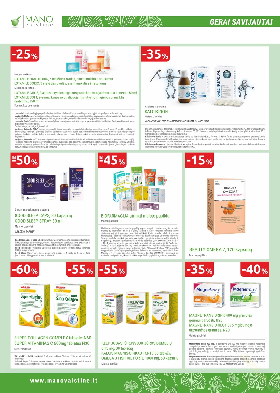 MANO VAISTINĖ akcijų leidinys puslapis 14