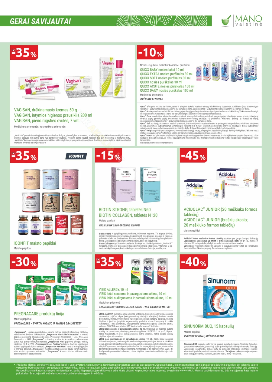 MANO VAISTINĖ akcijų leidinys puslapis 15