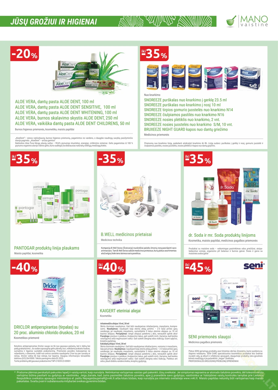 MANO VAISTINĖ akcijų leidinys puslapis 17
