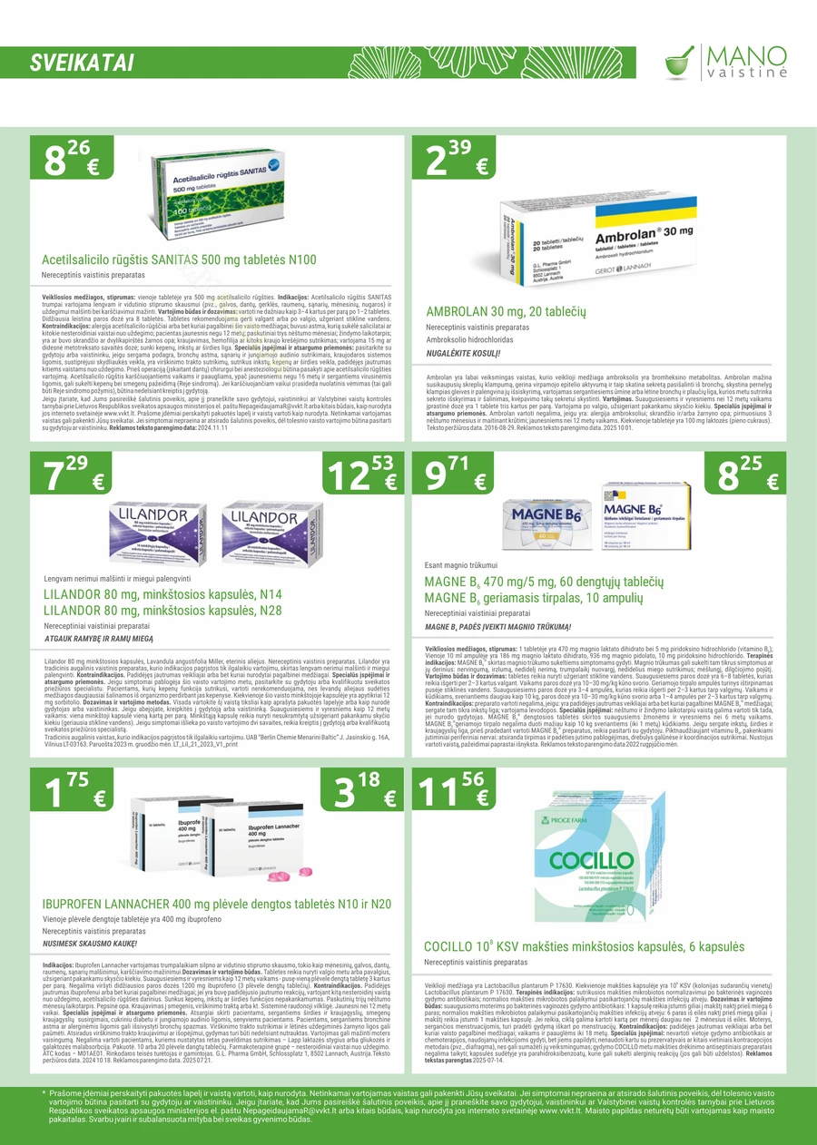 MANO VAISTINĖ akcijų leidinys puslapis 3