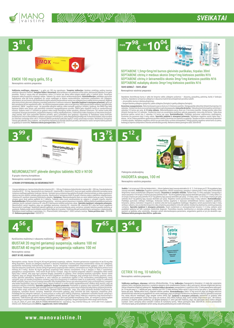 MANO VAISTINĖ akcijų leidinys puslapis 4