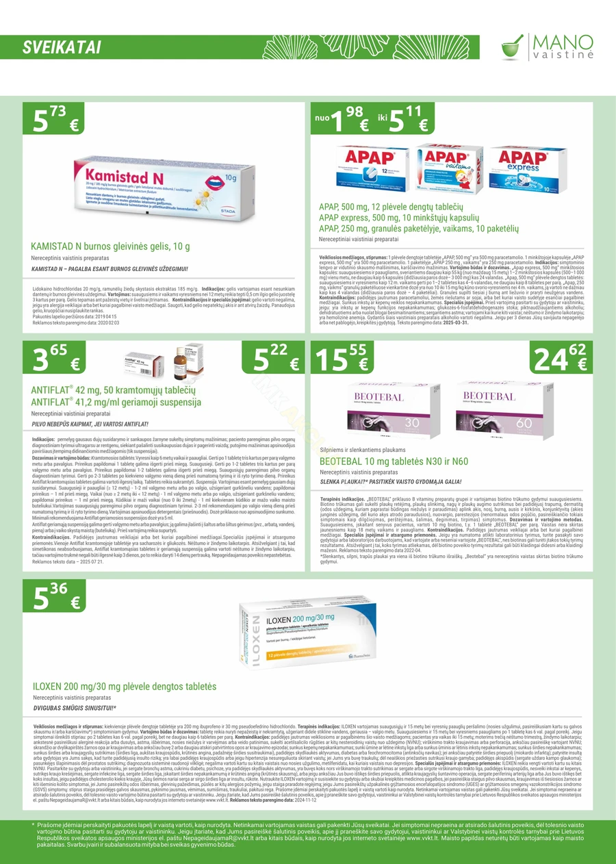 MANO VAISTINĖ akcijų leidinys puslapis 5