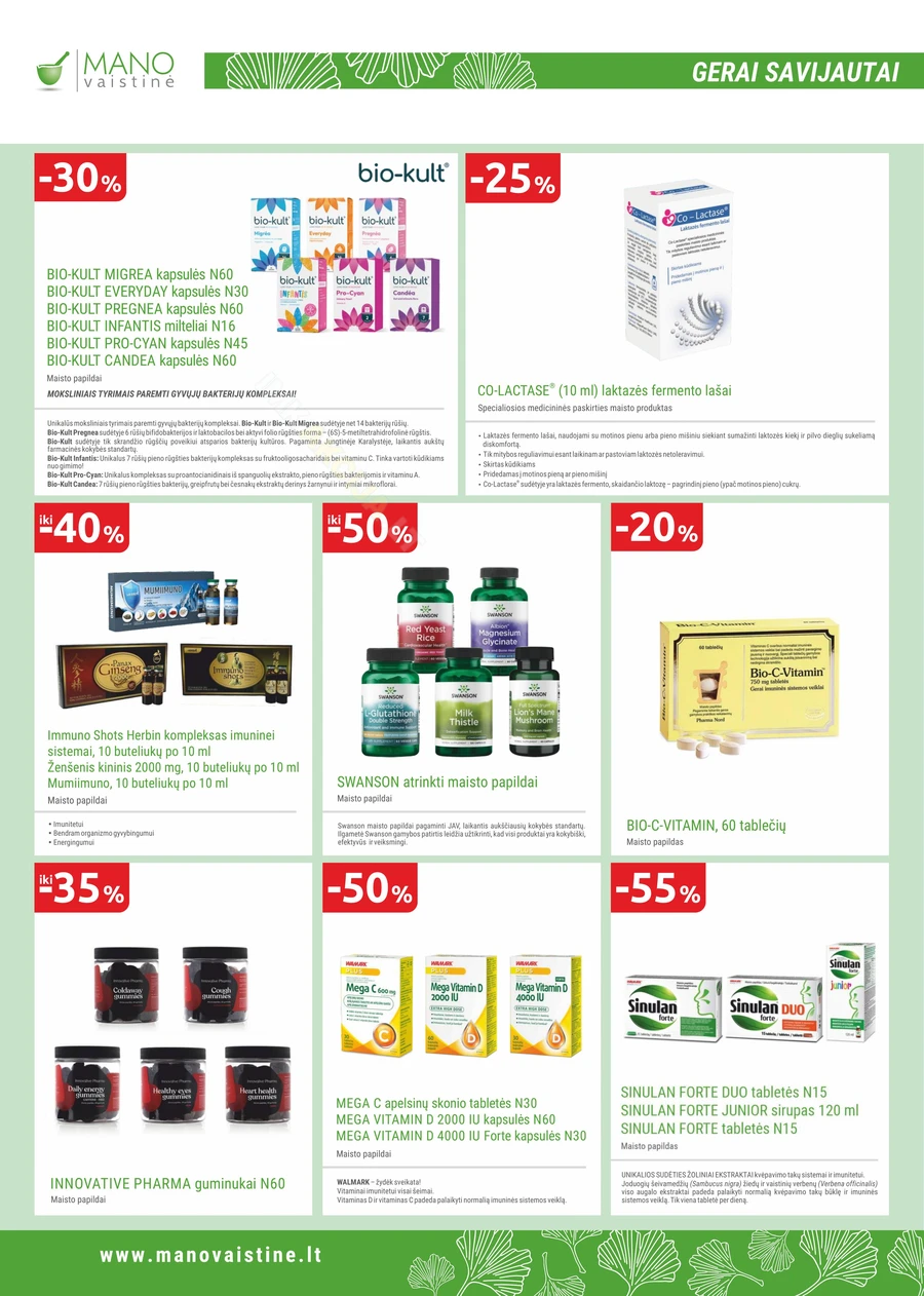 MANO VAISTINĖ akcijų leidinys puslapis 8