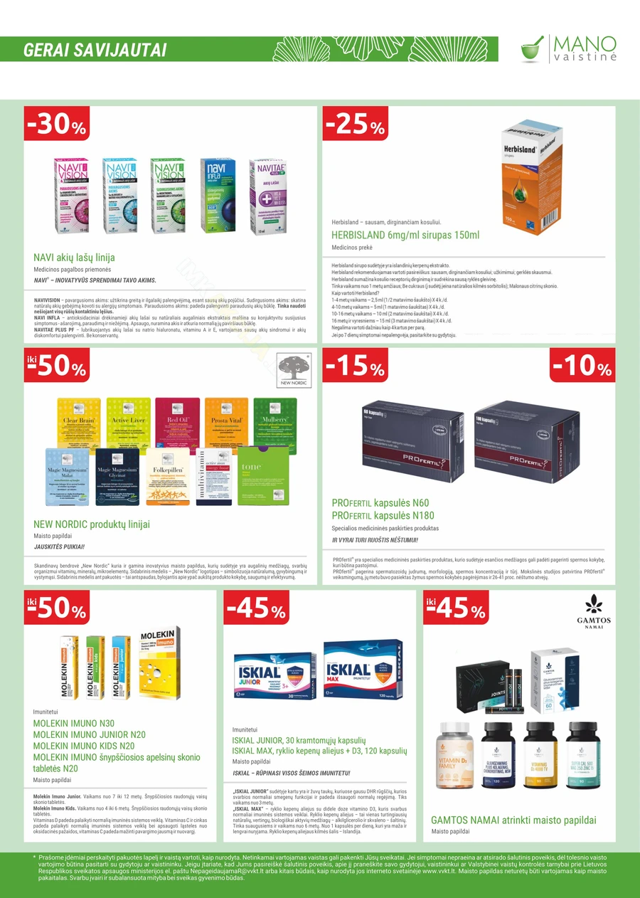 MANO VAISTINĖ akcijų leidinys puslapis 9