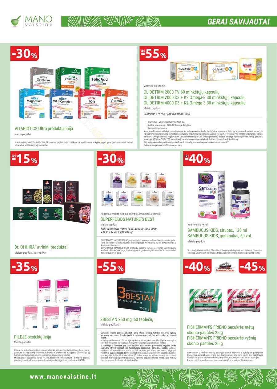 MANO VAISTINĖ akcijų leidinys puslapis 10