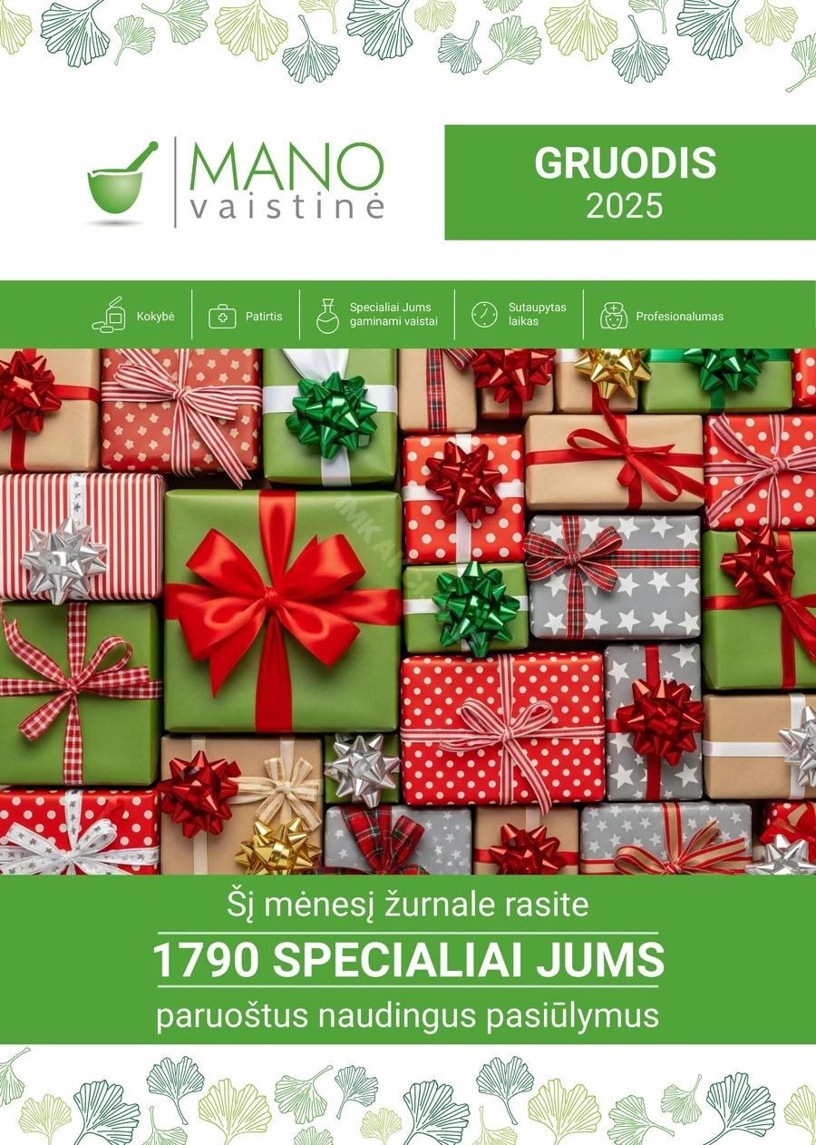 MANO VAISTINĖ akcijų leidinys puslapis 1