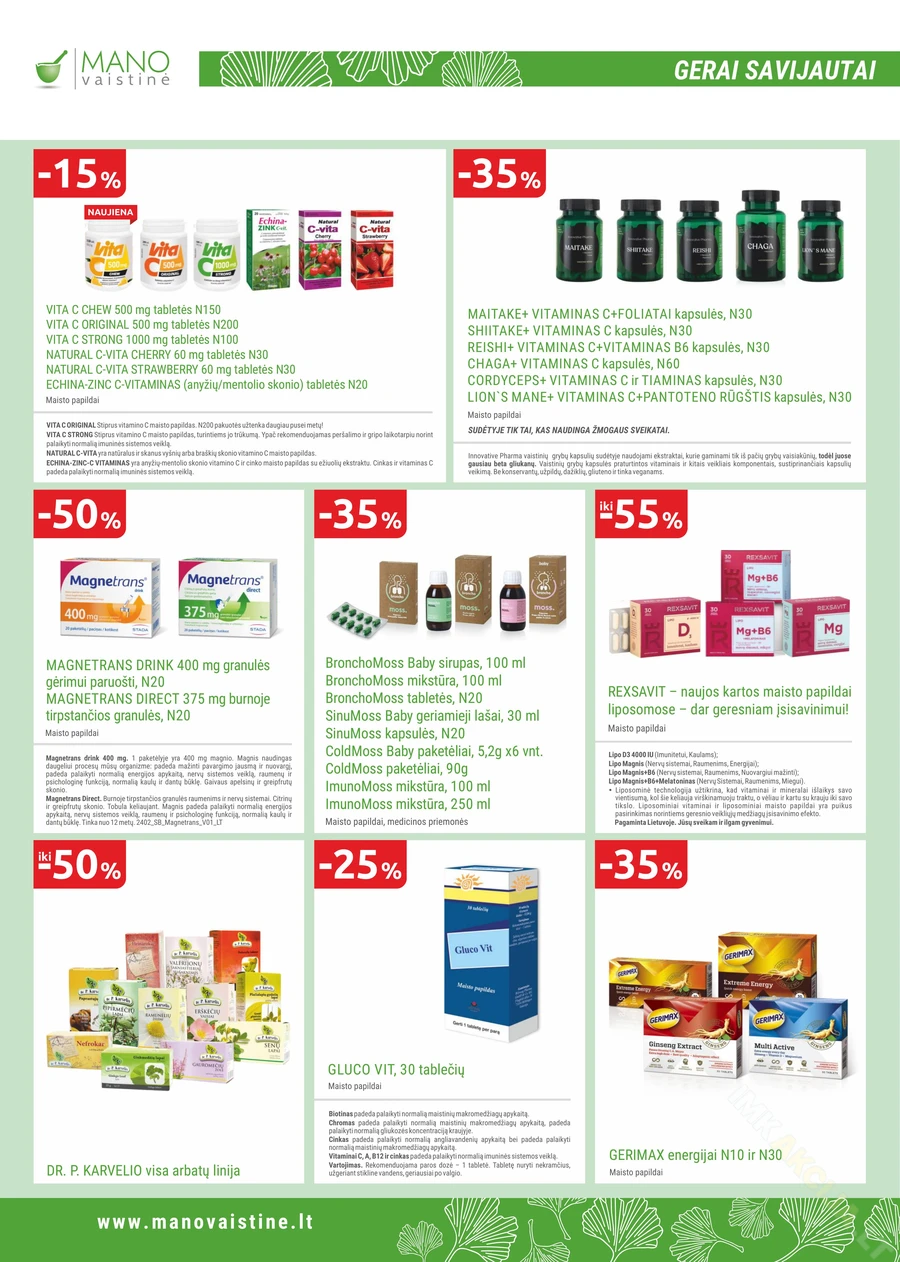 MANO VAISTINĖ akcijų leidinys puslapis 12