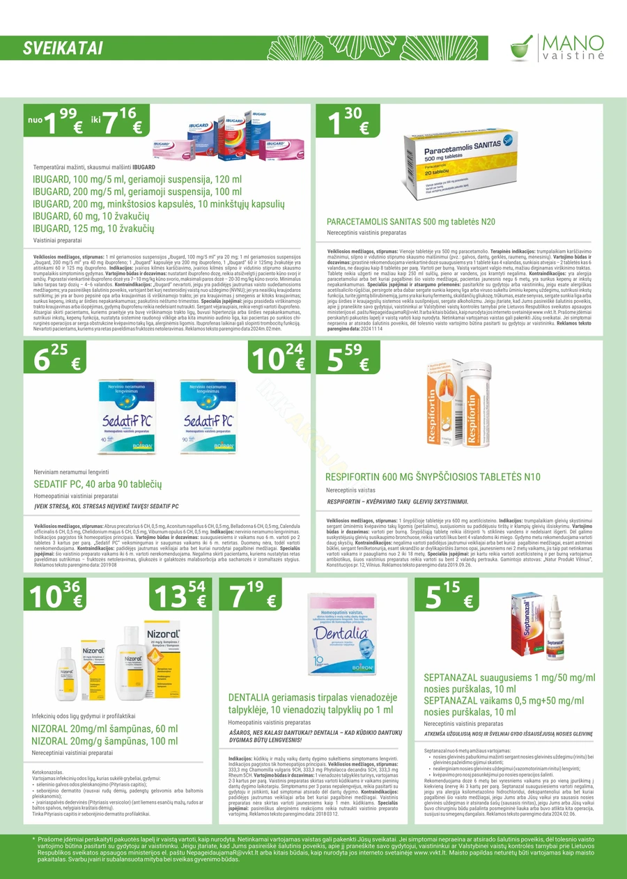 MANO VAISTINĖ akcijų leidinys puslapis 3