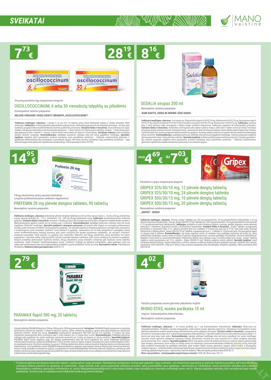 MANO VAISTINĖ akcijų leidinys puslapis 5