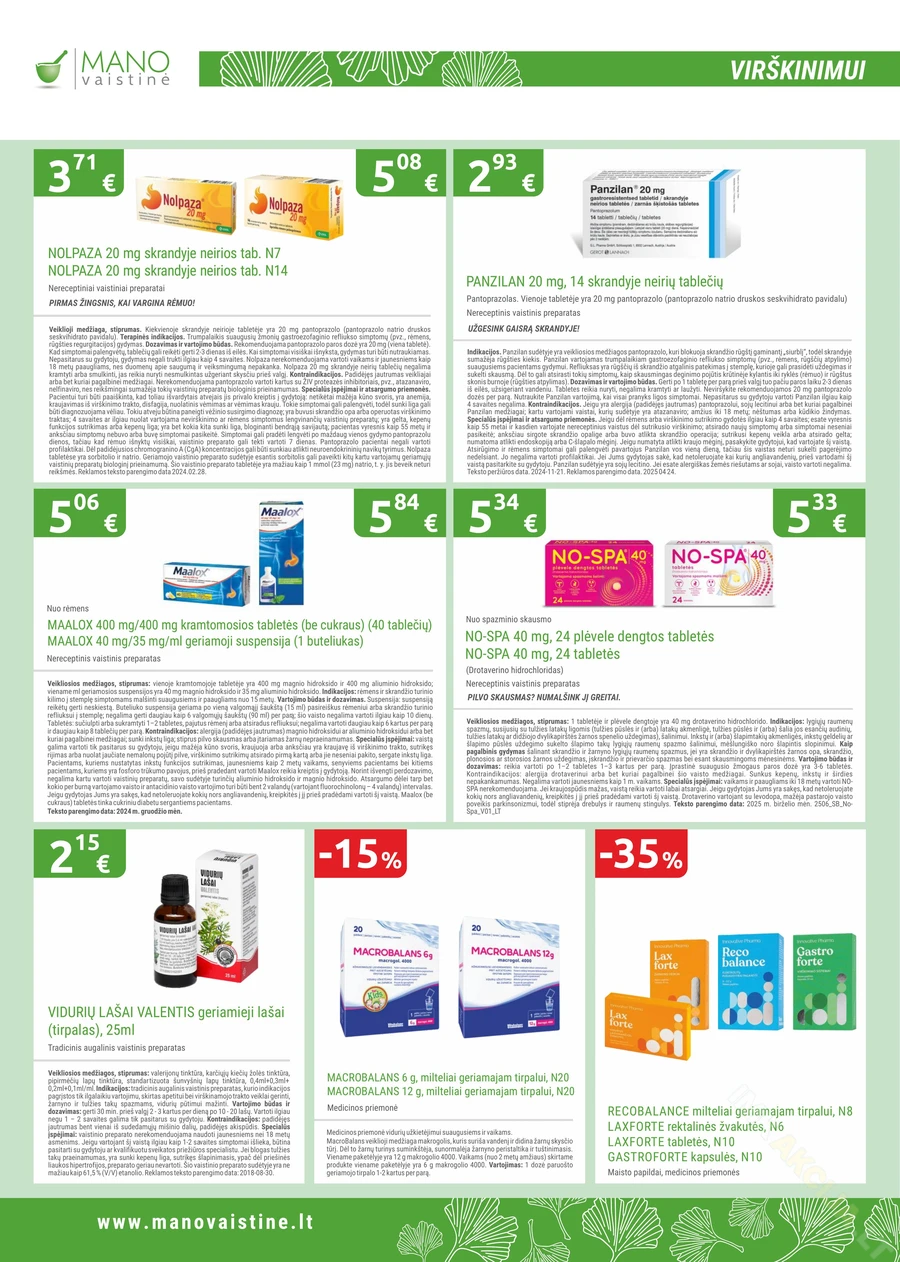 MANO VAISTINĖ akcijų leidinys puslapis 8