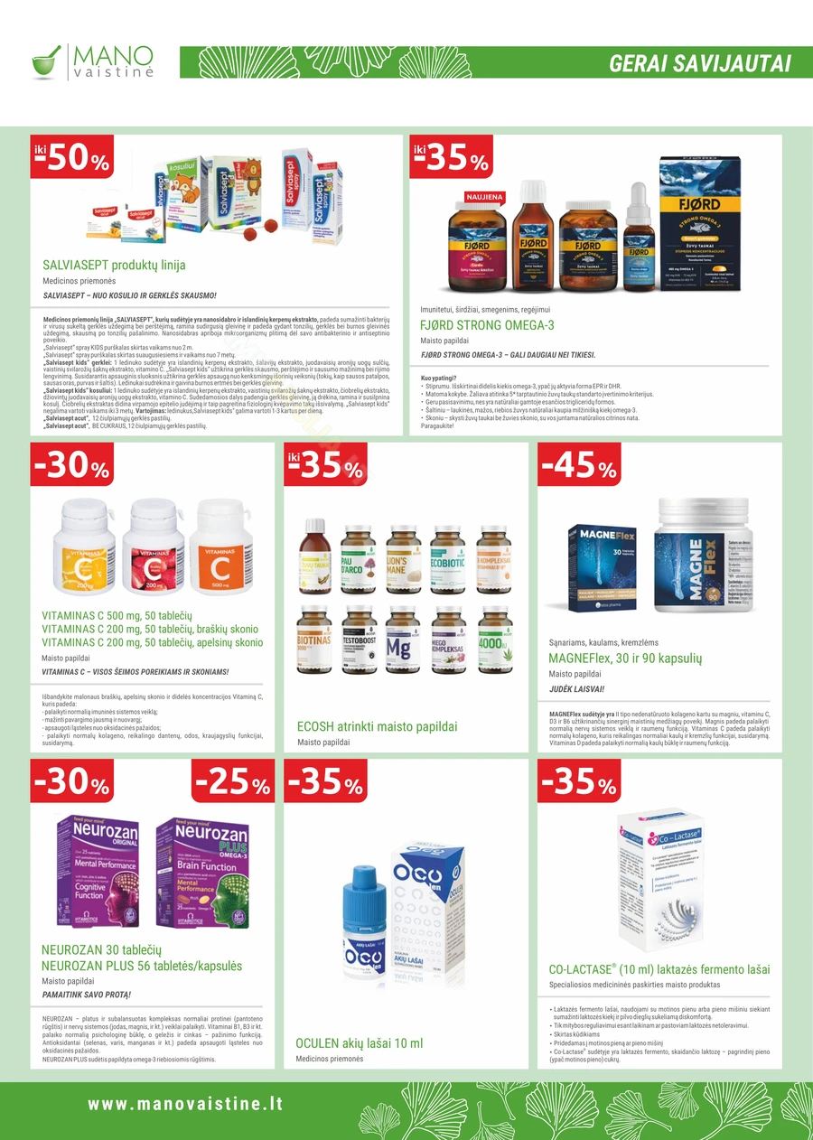 MANO VAISTINĖ akcijų leidinys puslapis 10