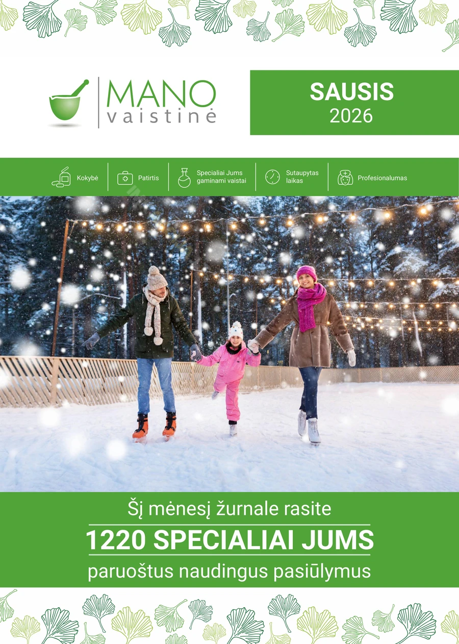 MANO VAISTINĖ akcijų leidinys puslapis 1