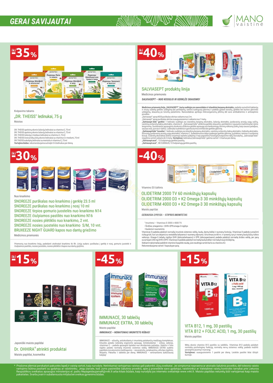 MANO VAISTINĖ akcijų leidinys puslapis 11