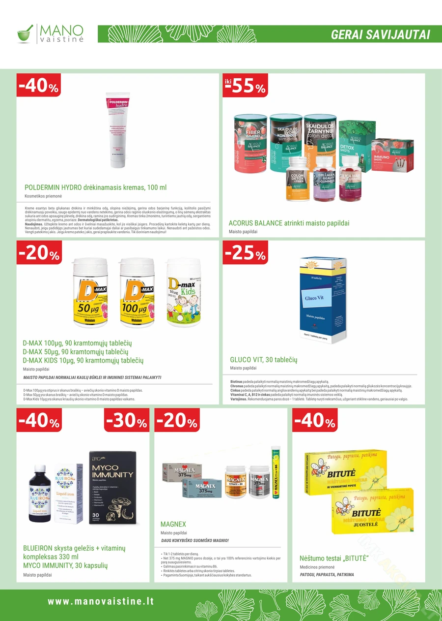 MANO VAISTINĖ akcijų leidinys puslapis 12