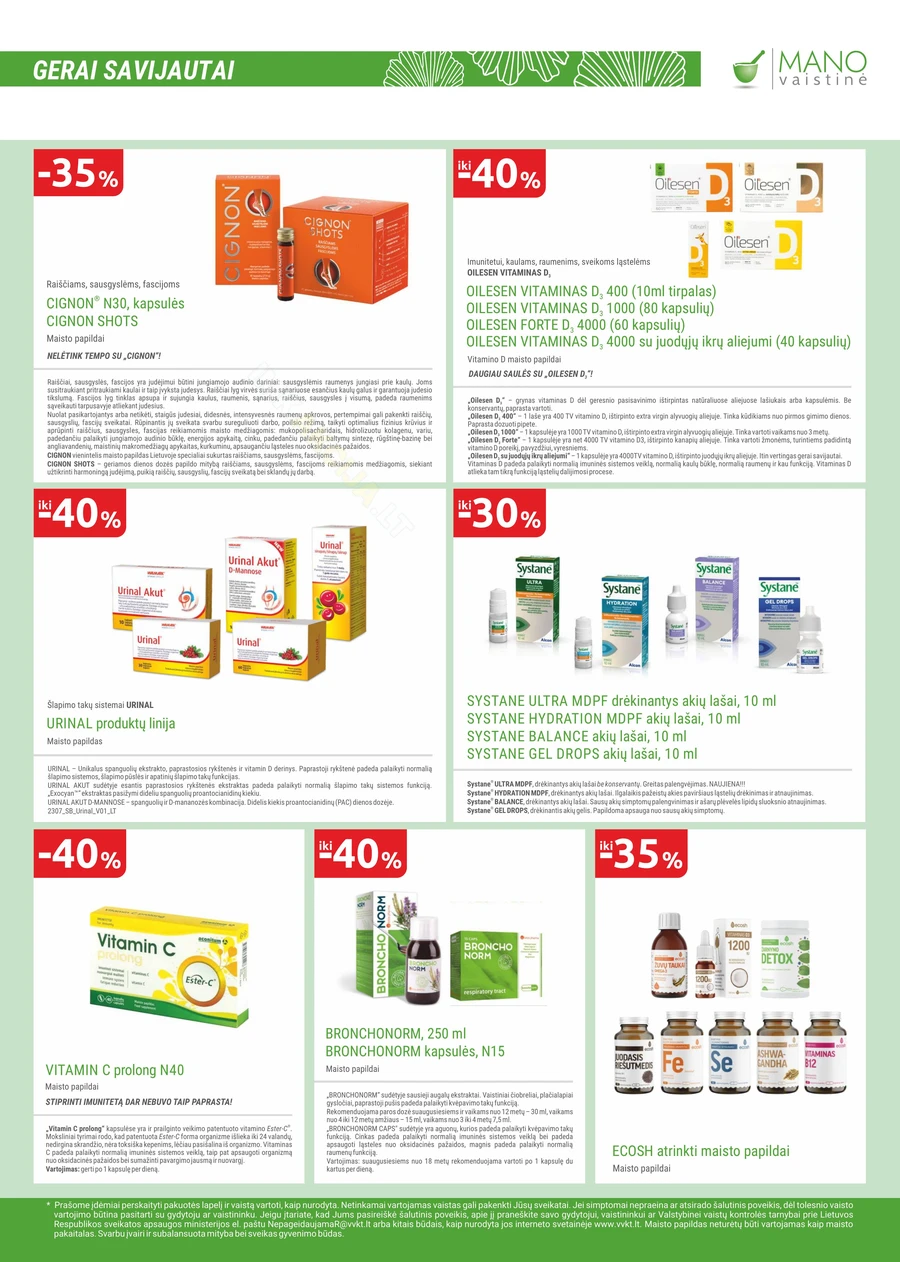 MANO VAISTINĖ akcijų leidinys puslapis 13