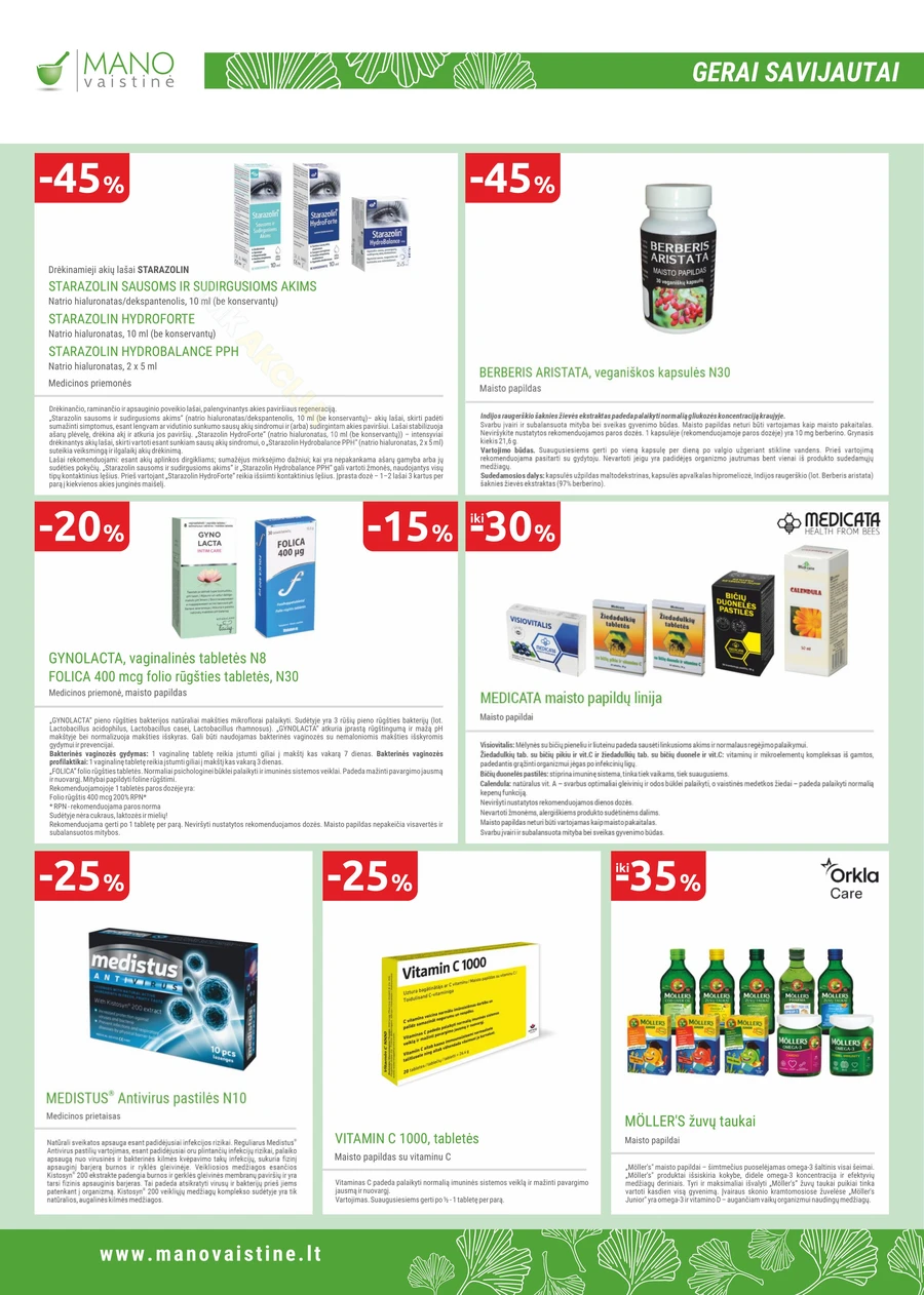 MANO VAISTINĖ akcijų leidinys puslapis 14