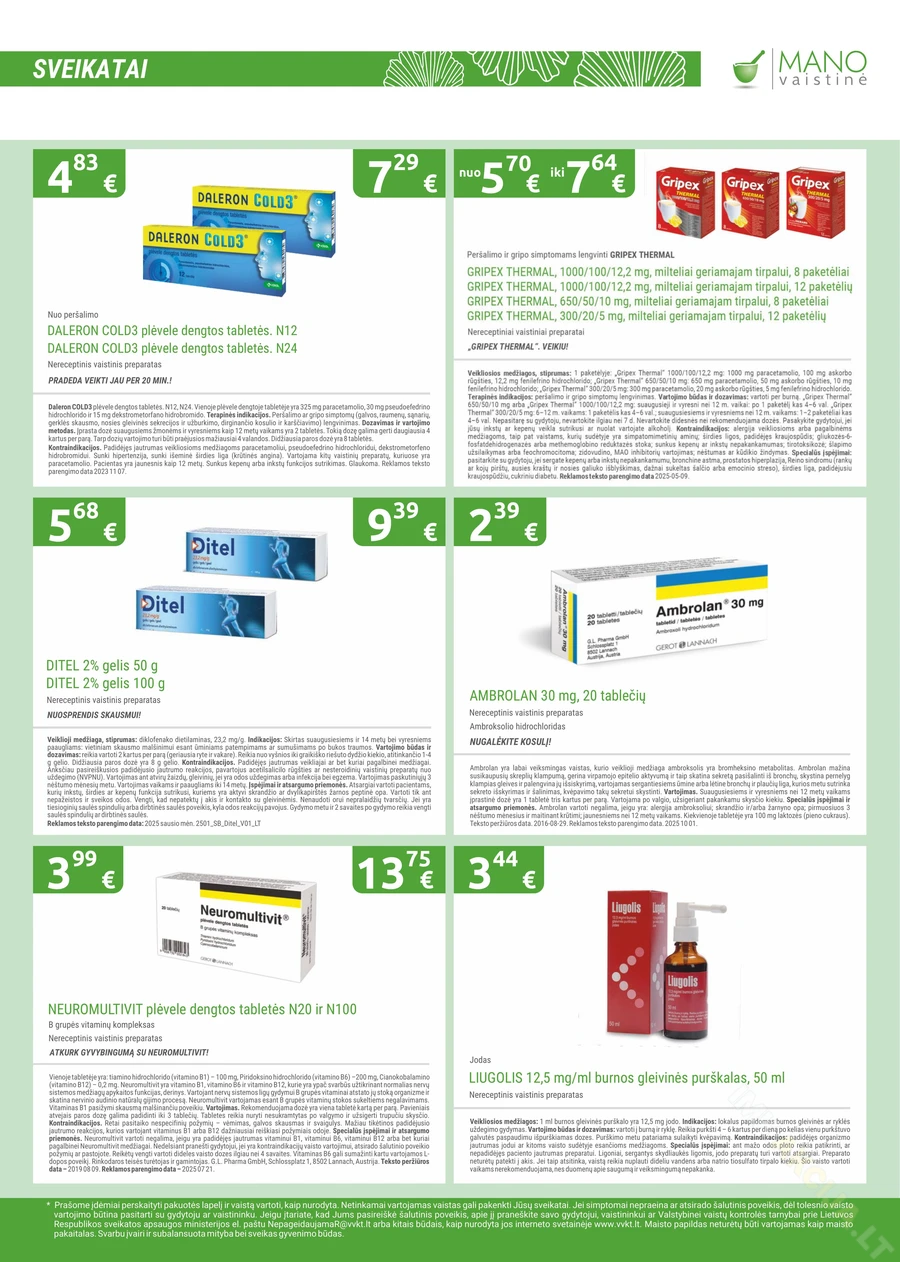 MANO VAISTINĖ akcijų leidinys puslapis 5