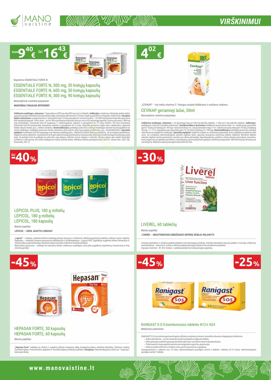 MANO VAISTINĖ akcijų leidinys puslapis 8