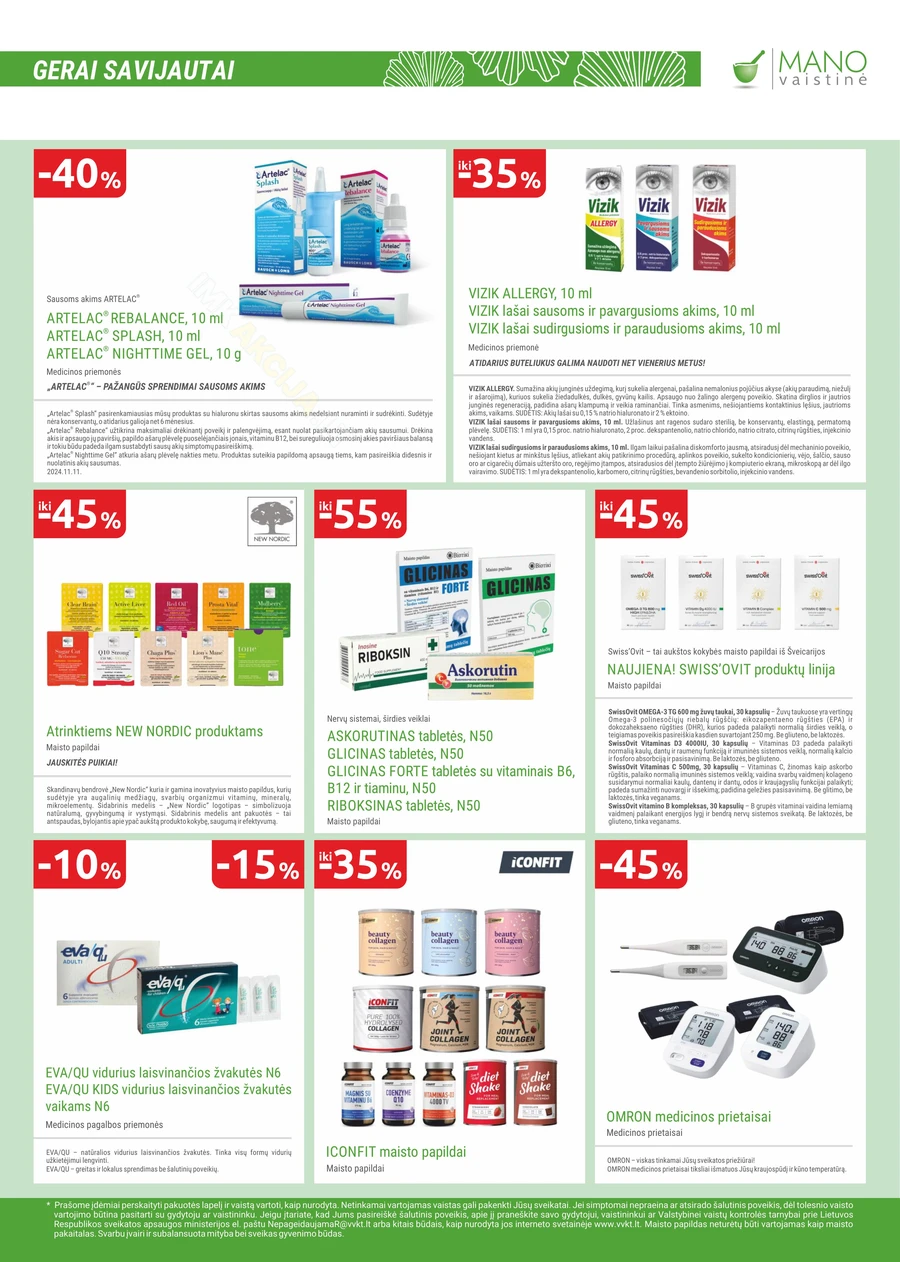 MANO VAISTINĖ akcijų leidinys puslapis 9